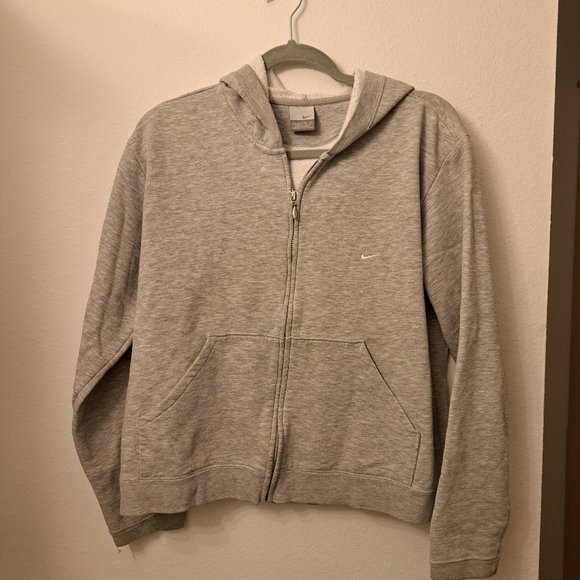 Nike Tops - Nike Women's Zip Up Gray Hoodie Size XL